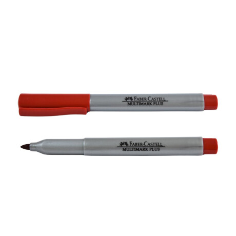 MARCADOR FABER PERMANENTE ROJO MARCADOR FABER PERMANENTE ROJO
