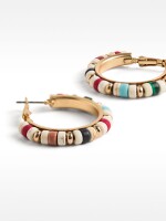 Aros Con Piedras multicolor