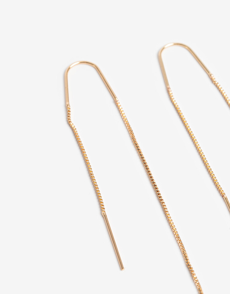 Aros Colgantes Largos Color Aros Colgantes Largos Manzanas - Rojo Medio