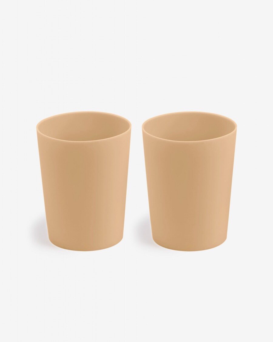 Set Epiphany de 2 vasos de silicona beige