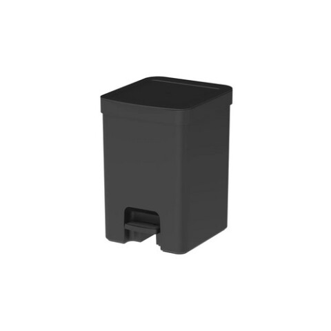 Papelera con pedal 12L Negro