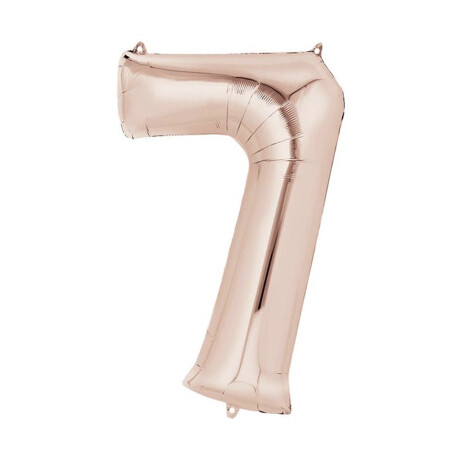 Globo Nº 7 Oro Rosa 75 cm Sc