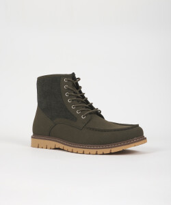 Bota leñadora verde