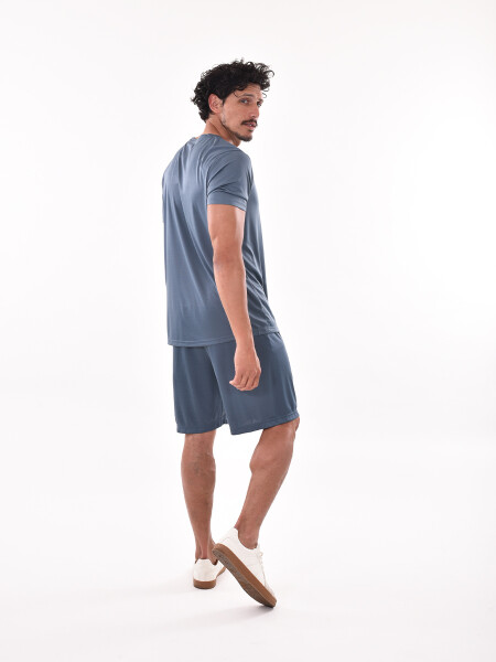 REMERA NIKOLAOS AZUL PIEDRA