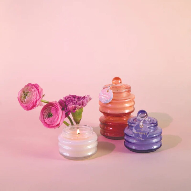 Vela aromática de vidrio Pomelo Rose