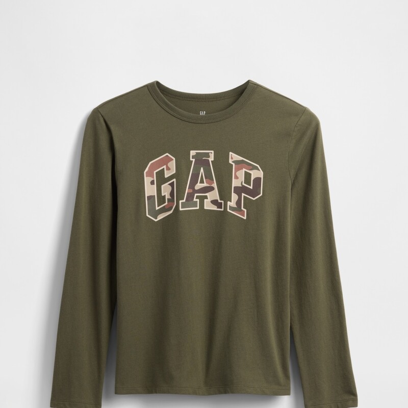 V-FRCH LS LOGO VALUE TEE OLIVE NIGHT
