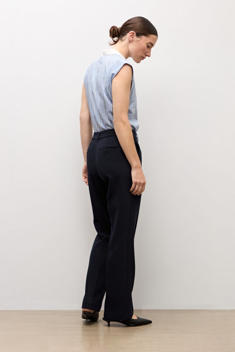 Pantalón recto sastrero azul marino