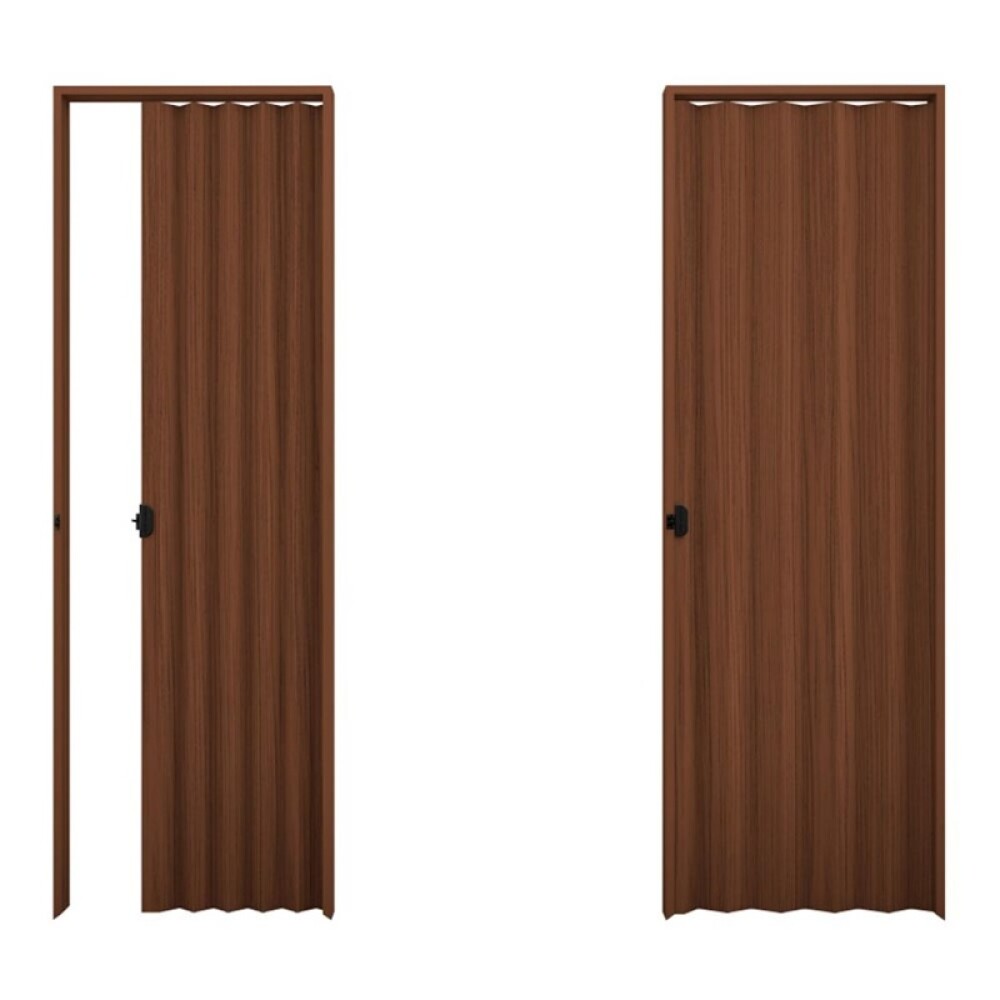 PUERTA PLEGABLE PVC COLOR MOGNO 60x210 CM Puerta Plegable Pvc Color Mogno 60x210 Cm