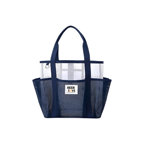 Bolso Playa Tote con Compartimentos Azul