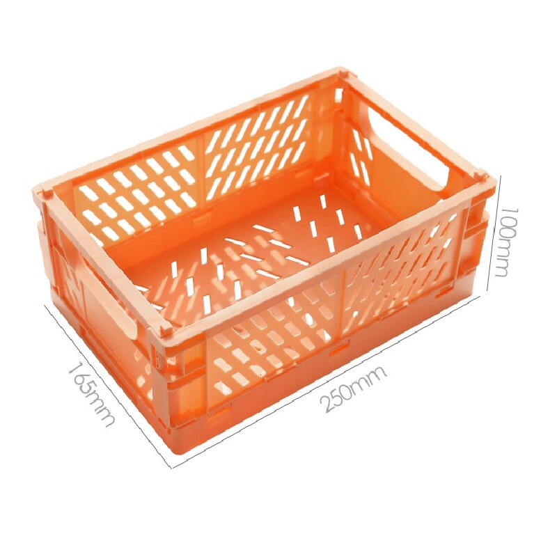 Caja de almacenamiento plegable naranja