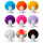 Set N°58 Cotillón Pelucas Afro 9pc Disfraz Fiesta Cot002051