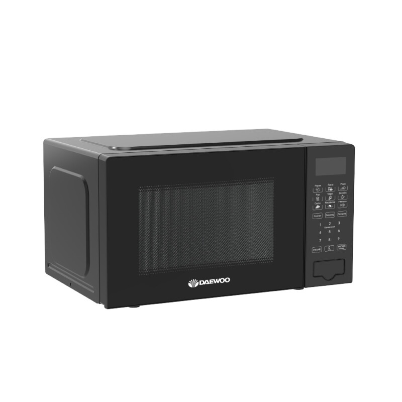 Microondas digital Daewoo | 20 Lts | Potencia 700w | Color negro Microondas digital Daewoo | 20 Lts | Potencia 700w | Color negro