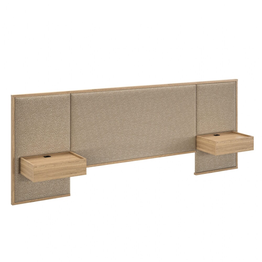 Respaldo King con mesa de luz Gael - Moderna Hanover