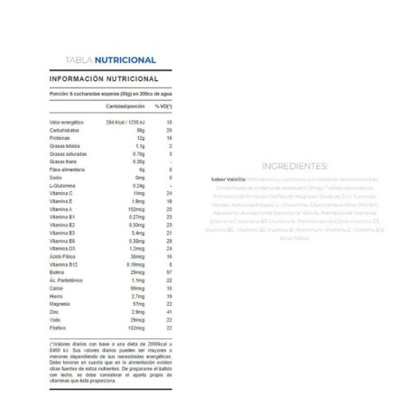 Mass 3000 1.2 kg SYLAB Sabor Vainilla