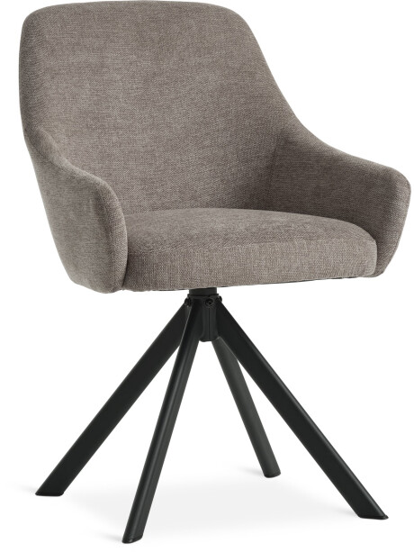 Silla de comedor ROSTRUP giratoria tela arena Silla de comedor ROSTRUP giratoria tela arena