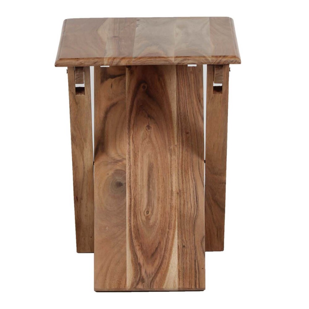 MESA AUXILIAR MADERA MARRON PLEGABLE CASTAÑO