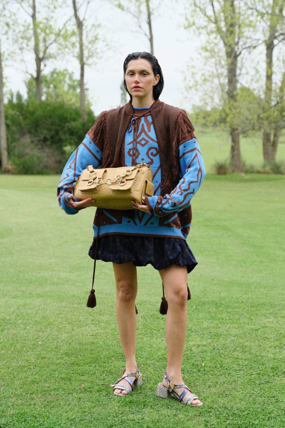 Pocket Bag Crocco Ocre
