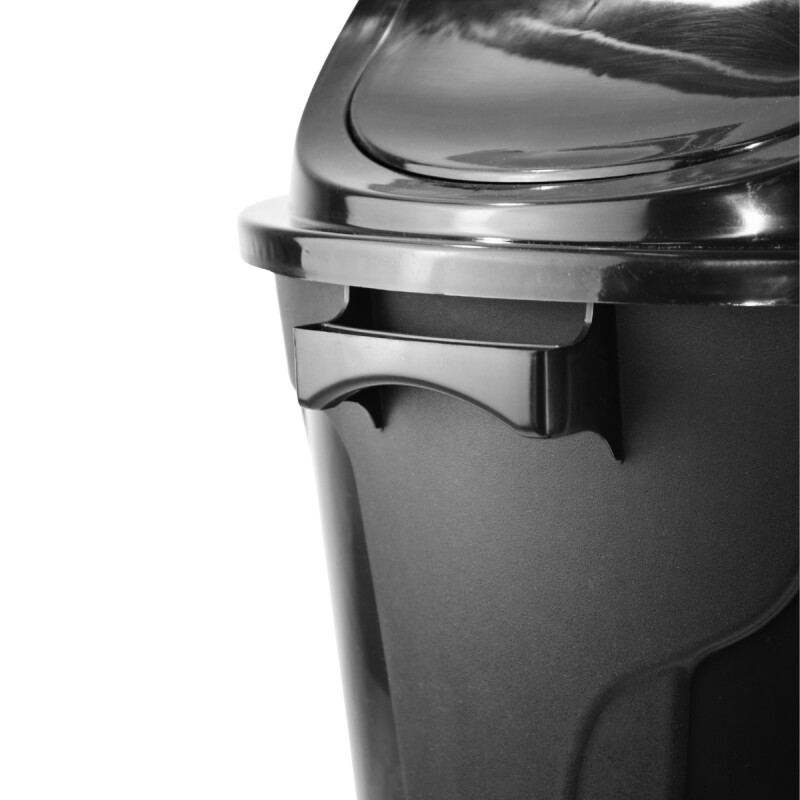 Tarro de residuos tapa vaiven 100lt NEGRO