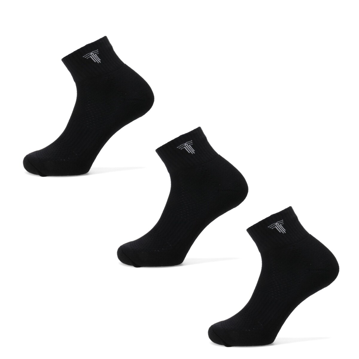 Medias Unisex Tiffosi Tripack Medio - Negro 