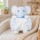 Set Manta con Peluche Elefante Celeste