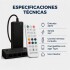 Transformador 24V P/ Luces RGB WPC App Tuya +Control 6 Canal Negro 1