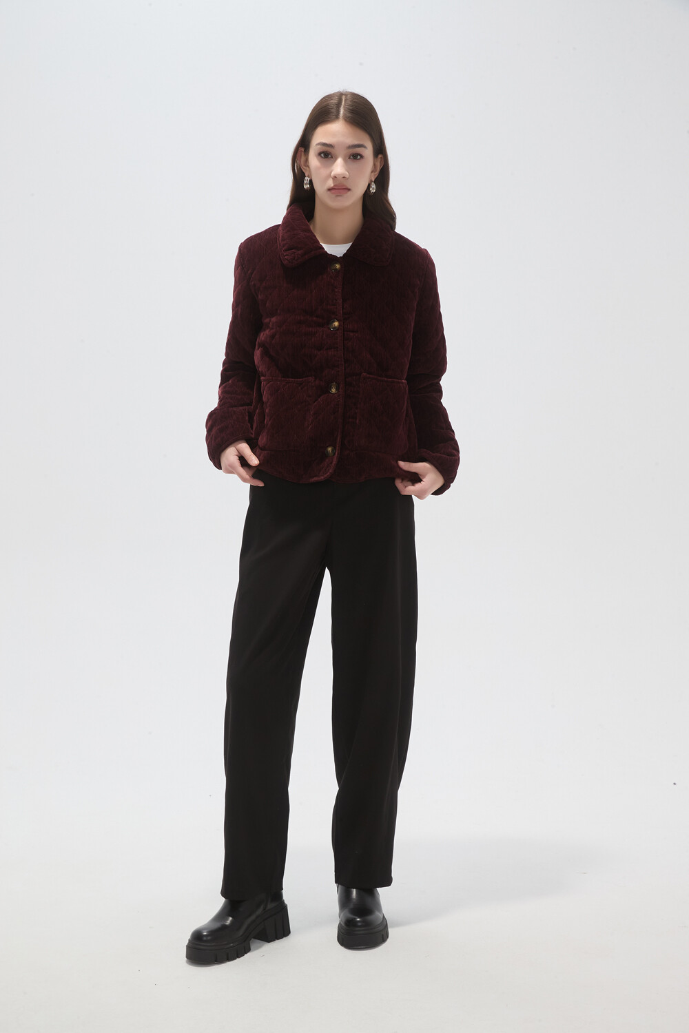 Chaqueta Liote Cereza Oscuro