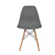 Silla Eames Gris | Diseño Nórdico | Patas de Madera | Comedor, Cocina y Oficina Silla Eames Gris | Diseño Nórdico | Patas de Madera | Comedor, Cocina y Oficina