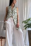 Camisa Gla Verde y blanco