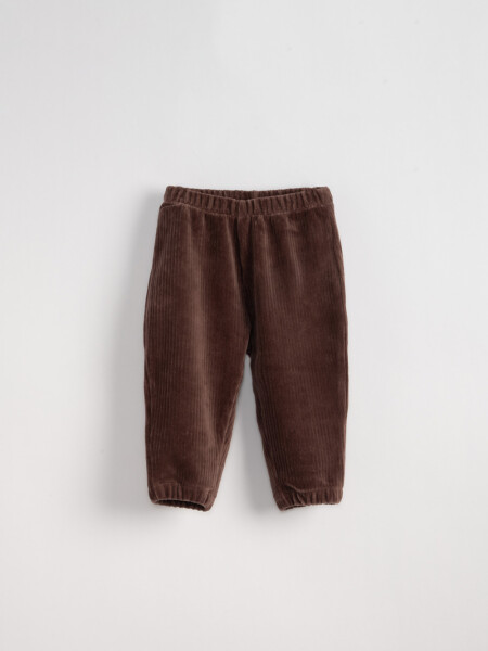 Pantalón jogger de pana Marrón