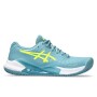 GEL Challenger 14 Clay - Mujer Gris Blue/safety Yellow