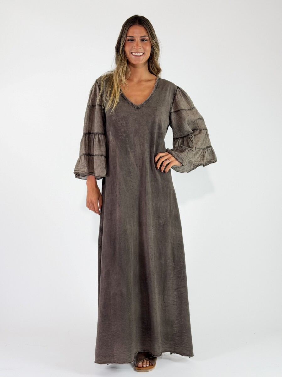 VESTIDO KUTA - MARRON 