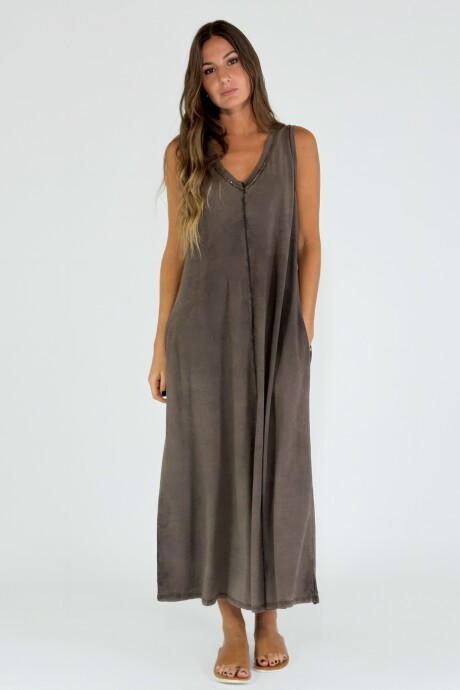 VESTIDO LAZARO Chocolate
