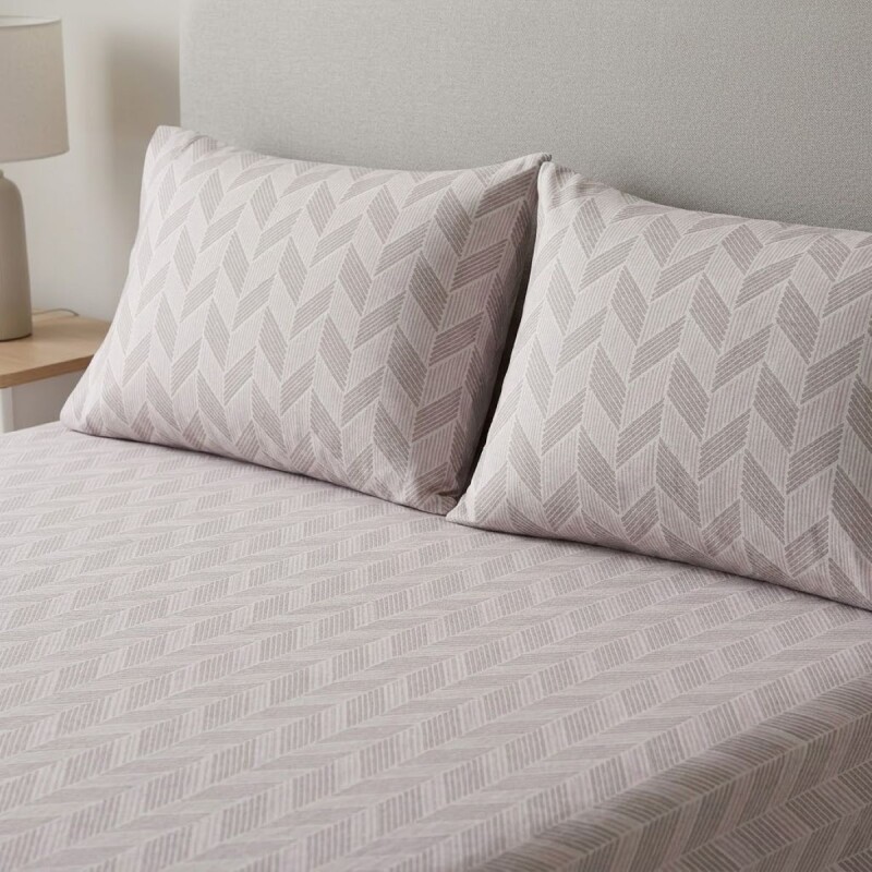 JGO SABANA ESTAMP GRIS FULL 140X200+30CM 4PZ Unica