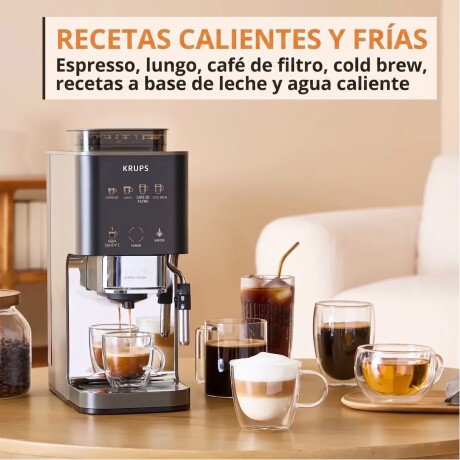 Cafetera Krups Coffee Crush Experience | Molinillo y Espumador de Leche Cafetera Krups Coffee Crush Experience | Molinillo y Espumador de Leche