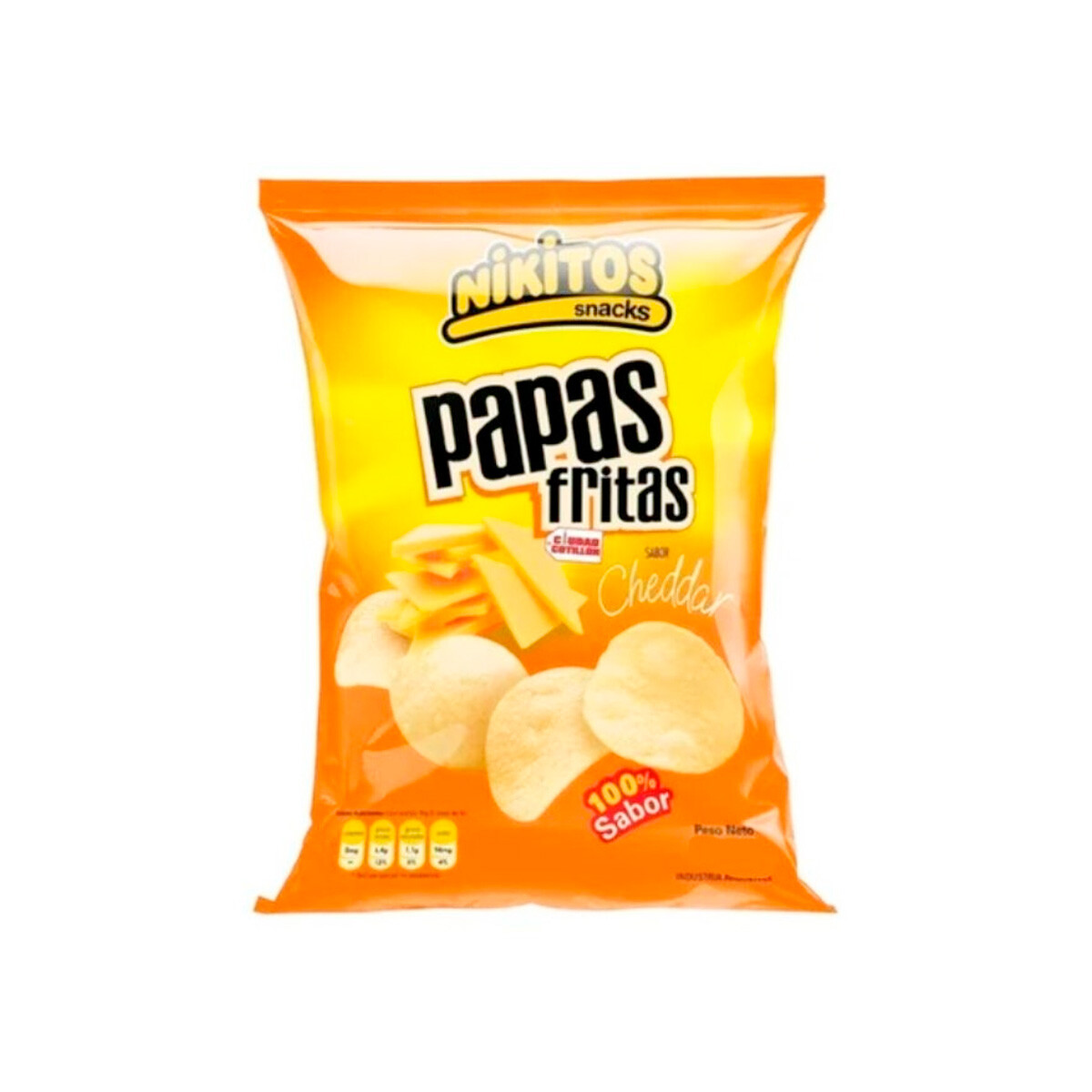 PAPAS MEDIANAS NIKITOS 65 GRS - Cheddar 