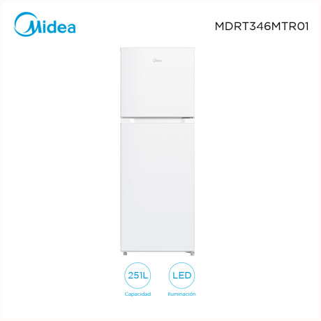 Heladera con Freezer Midea 251 L Frio Seco Blanca