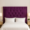 Respaldo De Sommier Ltc Relleno Con Guata Forrado En Suede Purpura Respaldo De Sommier Ltc Relleno Con Guata Forrado En Suede Purpura