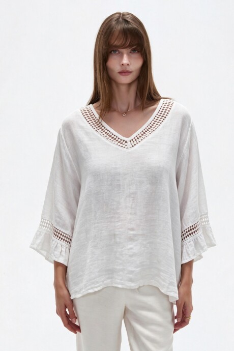 Blusa Yuio Marfil / Off White
