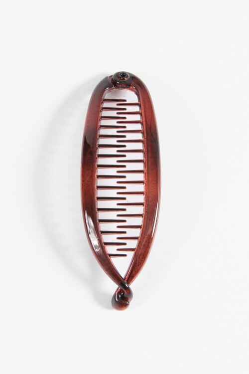 Broche pinza maxi banana carey