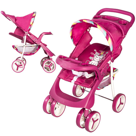 Set Juego Coches de Muñecas Bebesit 4 en1 FUCSIA
