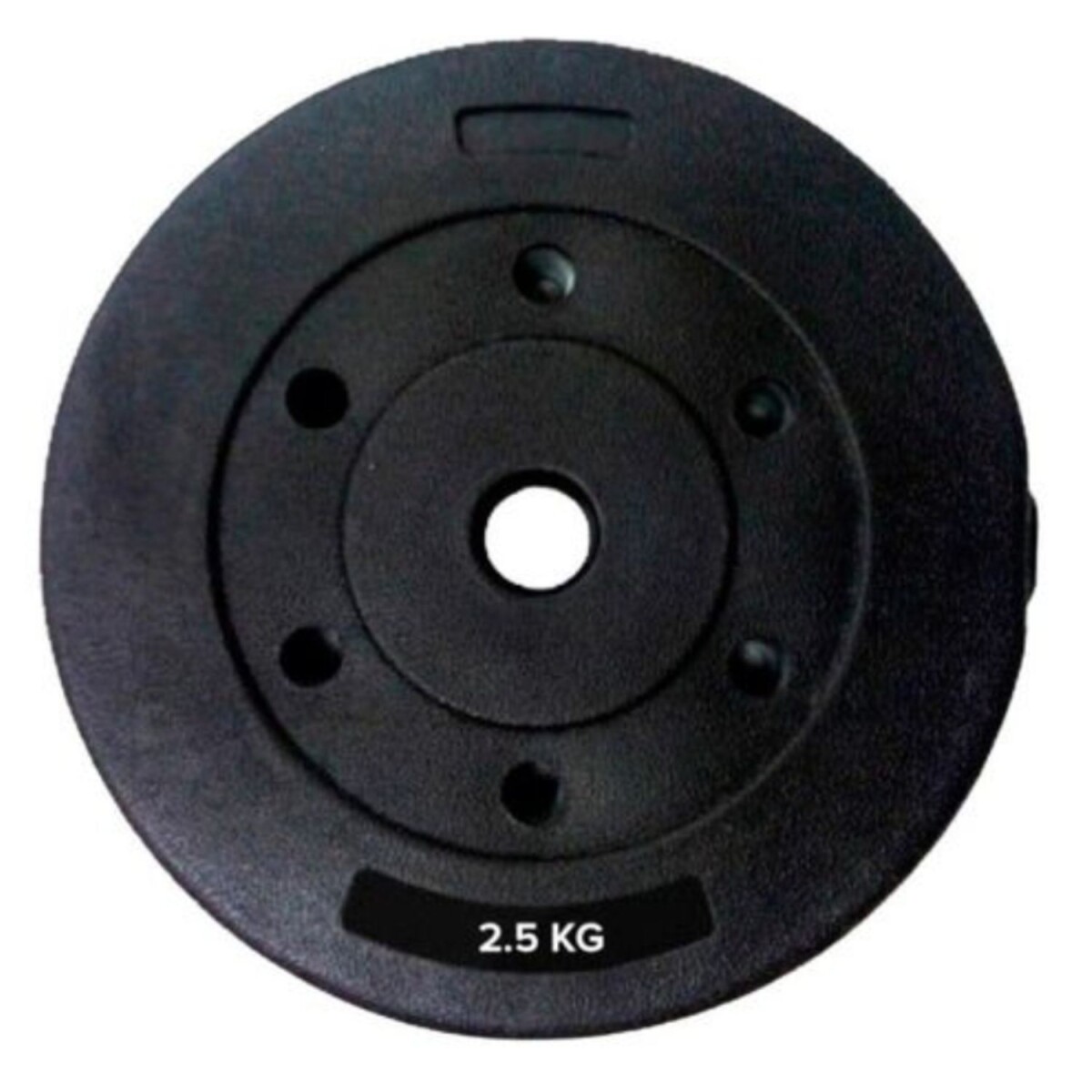 Discos revestidos 2.5 kg con recubrimiento plástico y núcleo de cemento duradero 