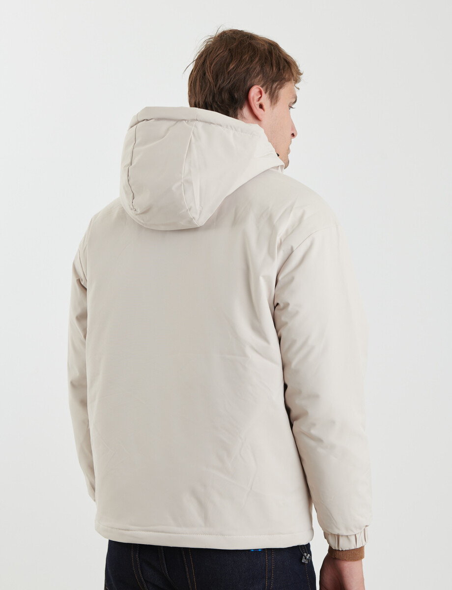 300221 CAMPERA HARRINGTON LABEL Blanco