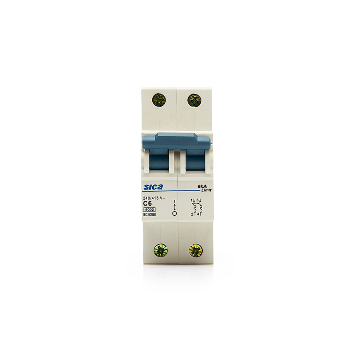 Llave térmica din Superlimit 2P 6A 6kA - SK2206X 