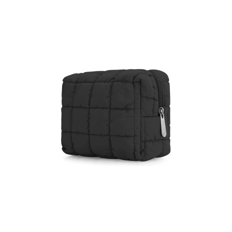Neceser puffer clasico - 10x12x19cm Negro