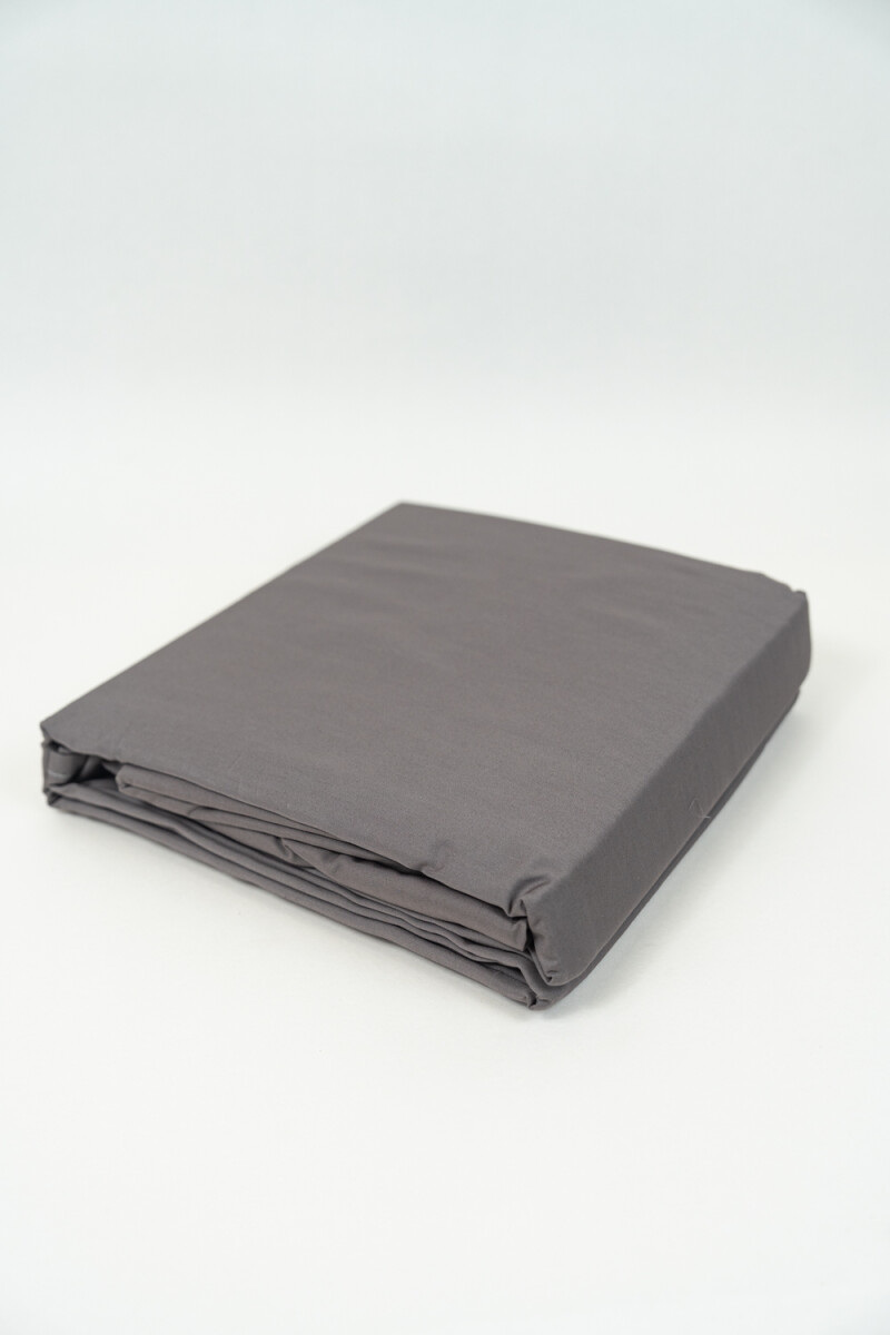 Sábanas 2 Plazas 200 Hilos - Gris Oscuro 