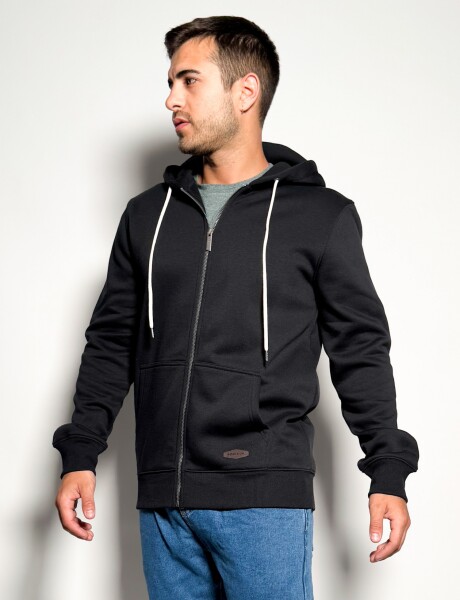 Campera de felpa con capucha Anantol Negro