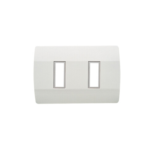 Plaqueta p/2 módulos - Visione blanco C53502