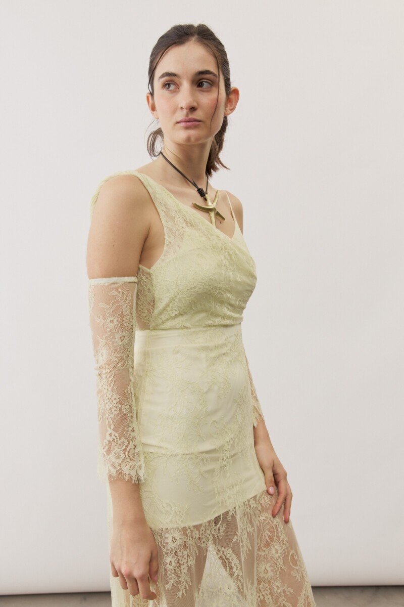 Vestido Rosel VERDE LIMA