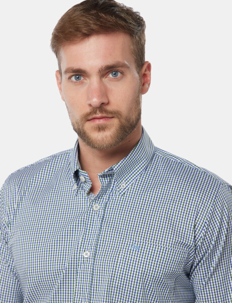 CAMISA SPORT A CUADROS Verde