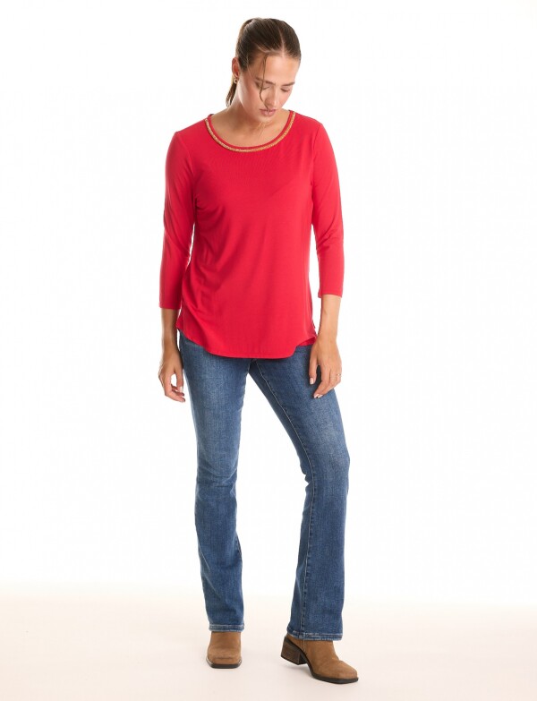 Remera Modal Canutillos ROJO